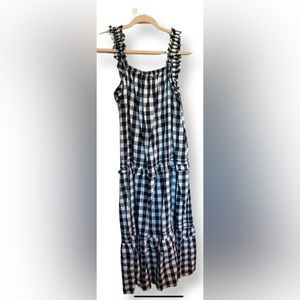 NWT Black and White checkered dress XL